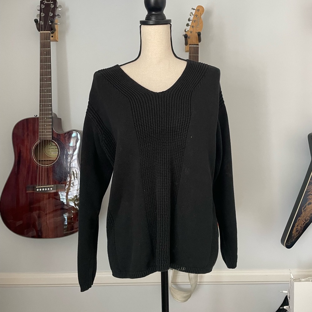 Oversized black sweater